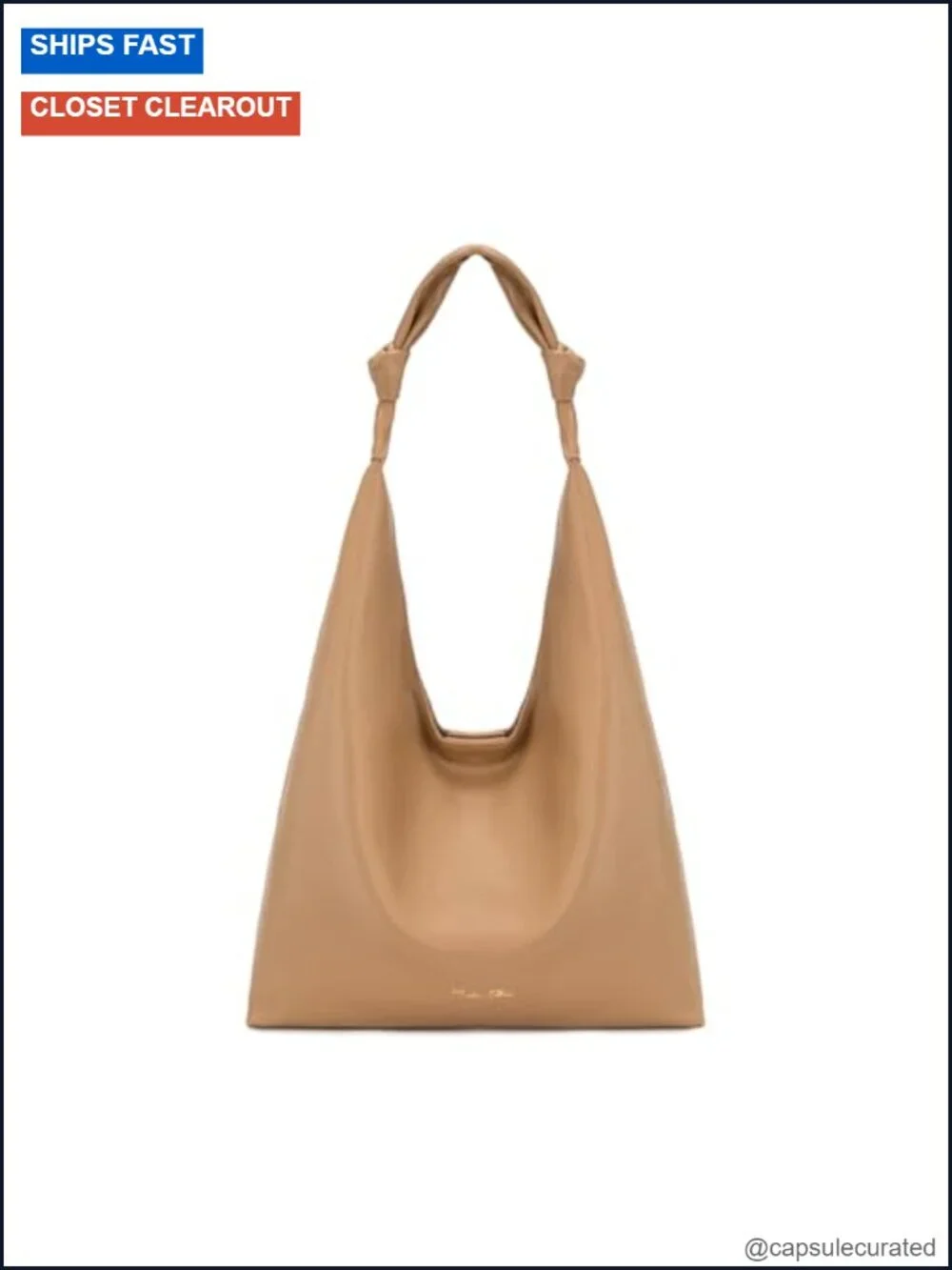 Elegant Soft Vegan Leather Hobo Bag Lightweight Large Shoulder Tote Purse
